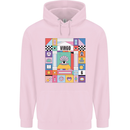 A Vibrant Virgo Zodiac Star Sign Mens 80% Cotton Hoodie Light Pink