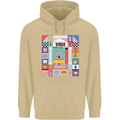 A Vibrant Virgo Zodiac Star Sign Mens 80% Cotton Hoodie Sand