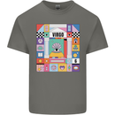 A Vibrant Virgo Zodiac Star Sign Mens Cotton T-Shirt Tee Top Charcoal