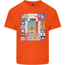 A Vibrant Virgo Zodiac Star Sign Mens Cotton T-Shirt Tee Top Orange