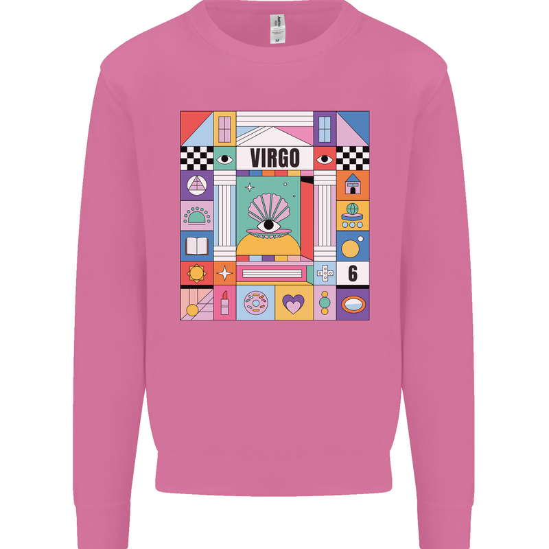 A Vibrant Virgo Zodiac Star Sign Mens Sweatshirt Jumper Azalea