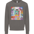 A Vibrant Virgo Zodiac Star Sign Mens Sweatshirt Jumper Charcoal