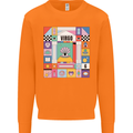 A Vibrant Virgo Zodiac Star Sign Mens Sweatshirt Jumper Orange