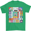 A Vibrant Virgo Zodiac Star Sign Mens T-Shirt 100% Cotton Irish Green