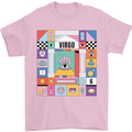 A Vibrant Virgo Zodiac Star Sign Mens T-Shirt 100% Cotton Light Pink