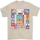 A Vibrant Virgo Zodiac Star Sign Mens T-Shirt 100% Cotton Sand