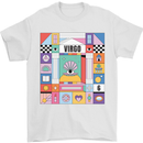 A Vibrant Virgo Zodiac Star Sign Mens T-Shirt 100% Cotton White