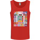 A Vibrant Virgo Zodiac Star Sign Mens Vest Tank Top Red