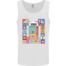 A Vibrant Virgo Zodiac Star Sign Mens Vest Tank Top White