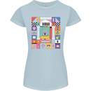 A Vibrant Virgo Zodiac Star Sign Womens Petite Cut T-Shirt Light Blue