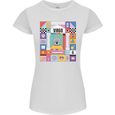 A Vibrant Virgo Zodiac Star Sign Womens Petite Cut T-Shirt White
