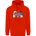 A Video Game Console Controller Childrens Kids Hoodie Bright Red
