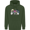 A Video Game Console Controller Childrens Kids Hoodie Forest Green