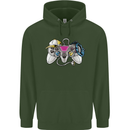 A Video Game Console Controller Childrens Kids Hoodie Forest Green