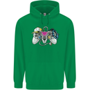 A Video Game Console Controller Childrens Kids Hoodie Irish Green