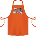 A Video Game Console Controller Cotton Apron 100% Organic Orange