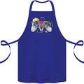 A Video Game Console Controller Cotton Apron 100% Organic Royal Blue