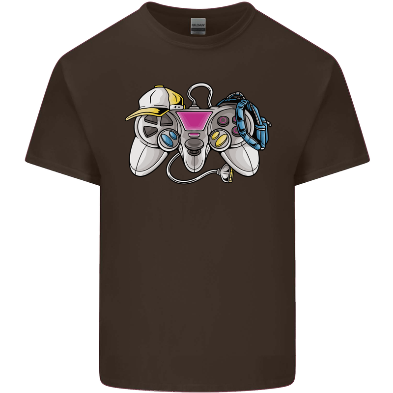 A Video Game Console Controller Kids T-Shirt Childrens Chocolate