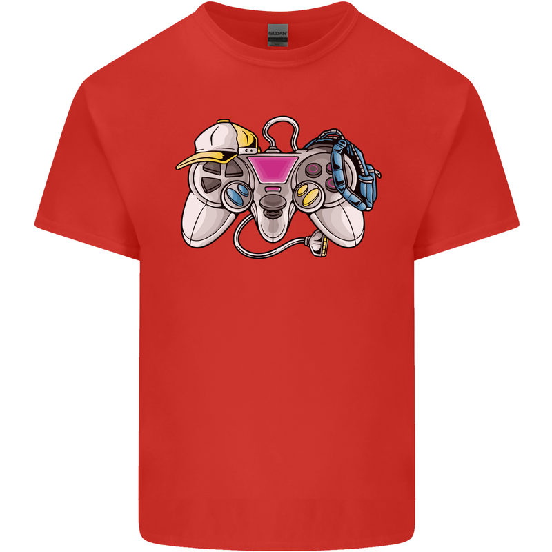 A Video Game Console Controller Kids T-Shirt Childrens Red