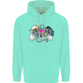 A Video Game Console Controller Mens 80% Cotton Hoodie Peppermint