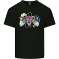 A Video Game Console Controller Mens Cotton T-Shirt Tee Top Black