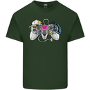 A Video Game Console Controller Mens Cotton T-Shirt Tee Top Forest Green