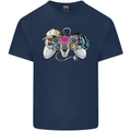 A Video Game Console Controller Mens Cotton T-Shirt Tee Top Navy Blue