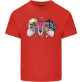 A Video Game Console Controller Mens Cotton T-Shirt Tee Top Red