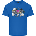 A Video Game Console Controller Mens Cotton T-Shirt Tee Top Royal Blue