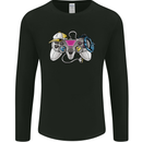 A Video Game Console Controller Mens Long Sleeve T-Shirt Black