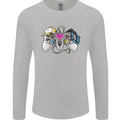 A Video Game Console Controller Mens Long Sleeve T-Shirt Sports Grey