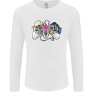 A Video Game Console Controller Mens Long Sleeve T-Shirt White