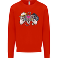 A Video Game Console Controller Mens Sweatshirt Jumper Bright Red