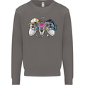 A Video Game Console Controller Mens Sweatshirt Jumper Charcoal