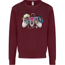 A Video Game Console Controller Mens Sweatshirt Jumper Maroon