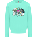 A Video Game Console Controller Mens Sweatshirt Jumper Peppermint