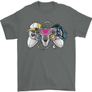 A Video Game Console Controller Mens T-Shirt 100% Cotton Charcoal