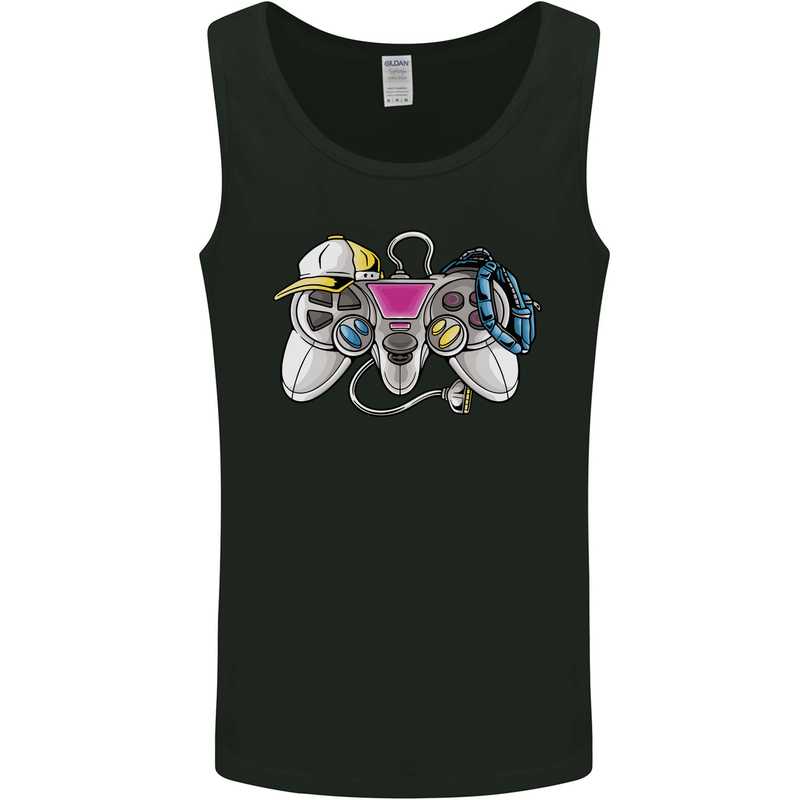 A Video Game Console Controller Mens Vest Tank Top Black