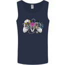 A Video Game Console Controller Mens Vest Tank Top Navy Blue