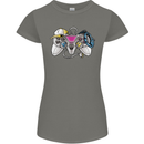 A Video Game Console Controller Womens Petite Cut T-Shirt Charcoal
