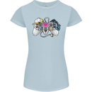 A Video Game Console Controller Womens Petite Cut T-Shirt Light Blue