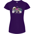 A Video Game Console Controller Womens Petite Cut T-Shirt Purple