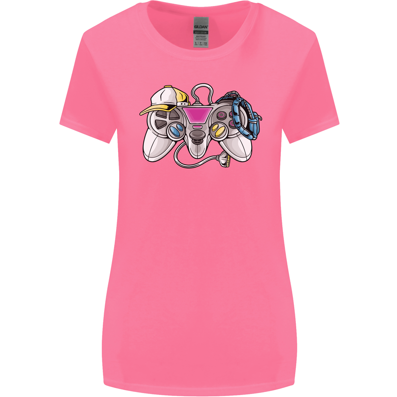 A Video Game Console Controller Womens Wider Cut T-Shirt Azalea