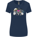 A Video Game Console Controller Womens Wider Cut T-Shirt Navy Blue