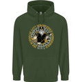 A Viking Man Childrens Kids Hoodie Forest Green
