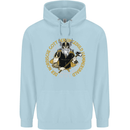 A Viking Man Childrens Kids Hoodie Light Blue
