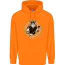 A Viking Man Childrens Kids Hoodie Orange