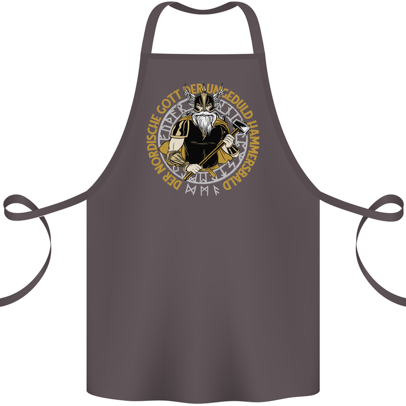 A Viking Man Cotton Apron 100% Organic Dark Grey
