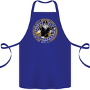A Viking Man Cotton Apron 100% Organic Royal Blue