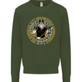 A Viking Man Kids Sweatshirt Jumper Forest Green